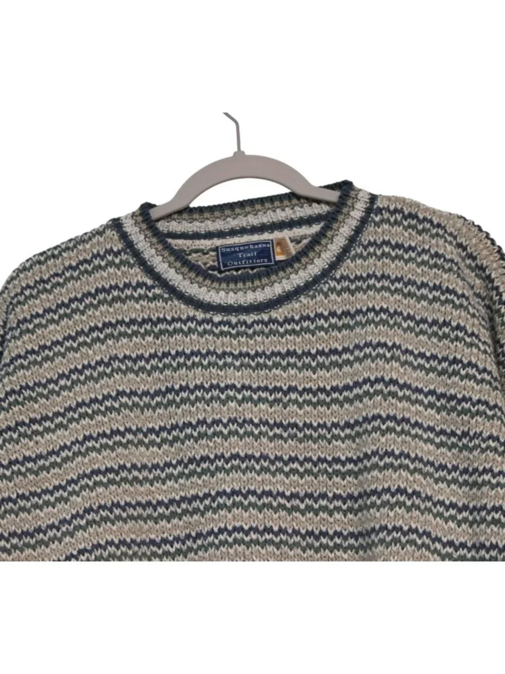 Vintage Men's Sweater Size XL Pullover Chunky Knit Retro Grandpa Preppy 90s USA